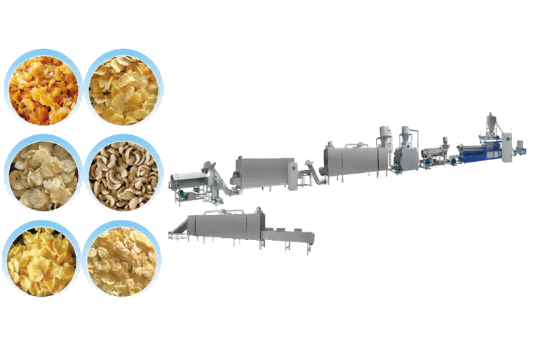 Turnkey Extrusion Production Lines & Solutions | Zhuoheng breakfast cereal corn flakes production line zhuoheng