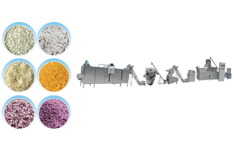 Turnkey Extrusion Production Lines & Solutions | Zhuoheng Automated extrusion line for producing needle-shaped Panko bread crumbs
