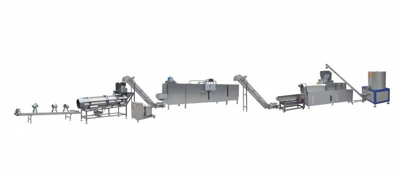 Fully continuous and automatic expanded snack food production line in Zhuoheng.