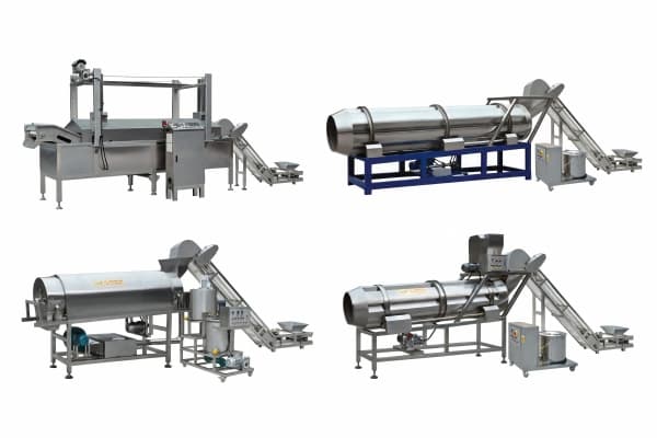 zhuoheng continuous fryer seasoning drum category