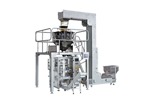 ZHK-520 automatic vertical granule pouch packaging machine with combination weigher.
